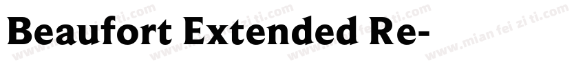 Beaufort Extended Re字体转换